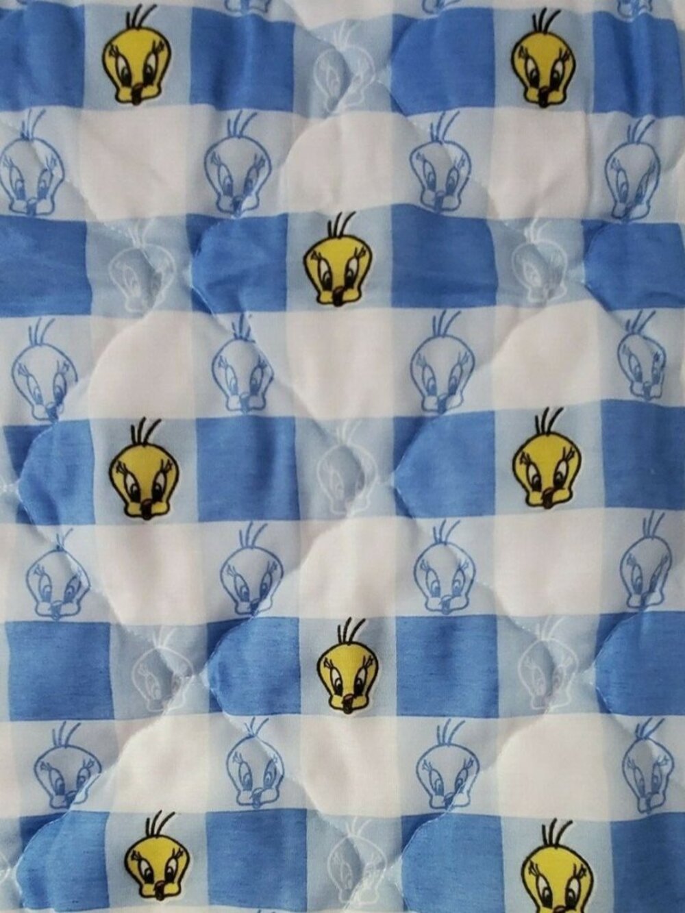 Looney Tunes Tweety Bird Comforter Blanket Blue 38.5 x 57 Warner Bros Vintage